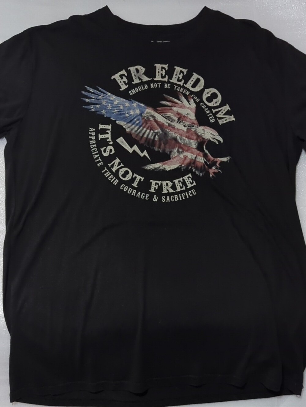 Men's Freedom Eagle Graphic T-Shirt - Black